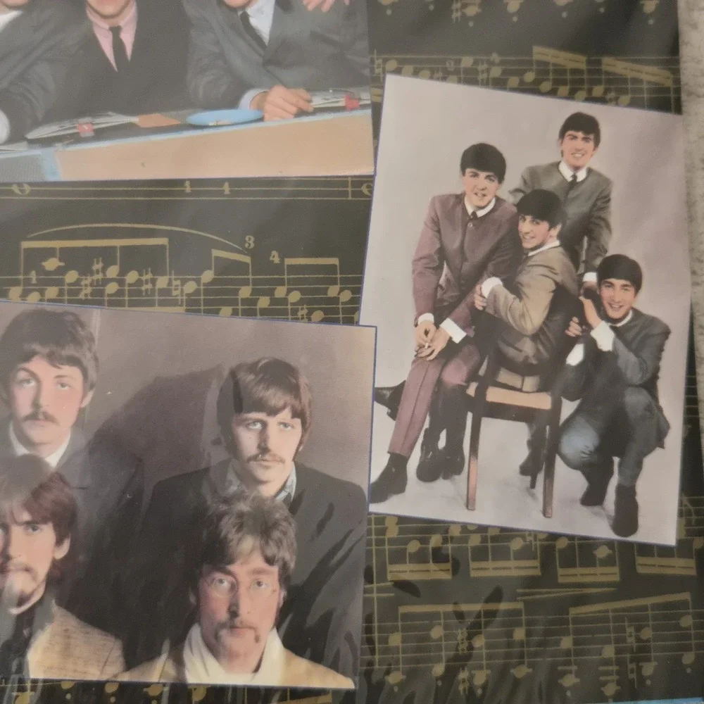 Vintage 1994 The Beatles Gift Wrap Sealed 2 Sheets 20x30